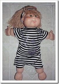 Doll Dress from a T-shirt