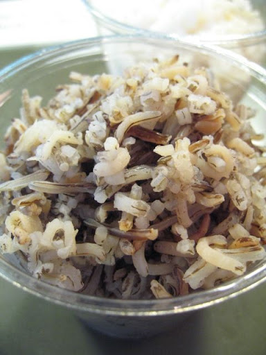 Long grain roasted white rice hails from Thailand, and oddly enough I bought it on one of my trips to Sheboygan, Wisconsin; go figure. It cooked up much like a regular long grain white rice; it was soft and creamy with an ever so slightly roasted taste. Long grain roasted white rice hails from Thailand, and oddly enough I bought it on one of my trips to Sheboygan, Wisconsin; go figure. It cooked up much like a regular long grain white rice; it was soft and creamy with an ever so slightly roasted taste.