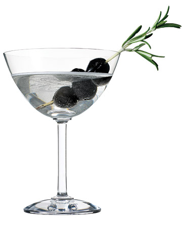 Olive-Rosemary Martini. (marthastewart.com) Olive-Rosemary Martini. (marthastewart.com)