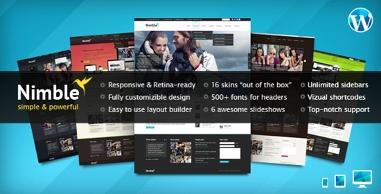 Nimble Multipurpose Retina Ready wordpress theme Nimble Multipurpose Retina Ready wordpress theme