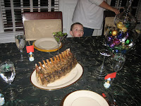 Dad's delicous lamb roast, caught you Michael!