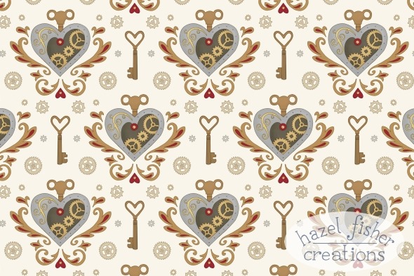 steampunk valentine spoonflower contest entry surface pattern design hazel fisher creations 06Feb2015 steampunk valentine spoonflower contest entry surface pattern design hazel fisher creations 06Feb2015