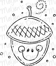 Meljens Designs Cute Little Acorn