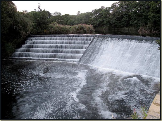 A weir on the River Irwell