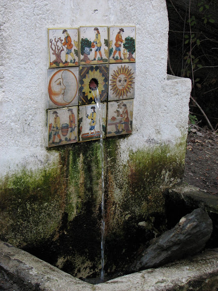 This fountain had fizzy water...