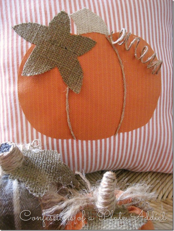 CONFESSIONS OF A PLATE ADDICT More Fun with Shirts...A Pumpkin Pillow