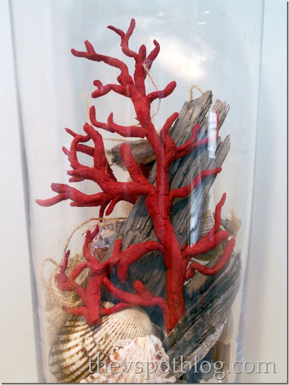 Easy fake coral made from salt dough. DIY