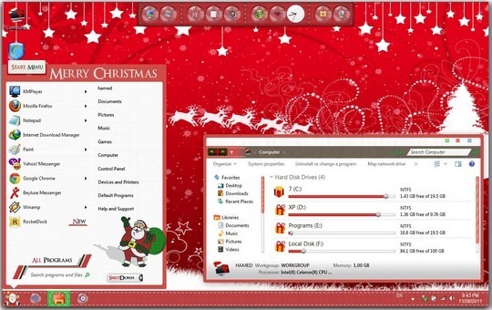 Download Free Christmas Windows 7 Skin Pack Download Free Christmas Windows 7 Skin Pack