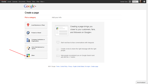 Google Plus Sayfa Oluşturma