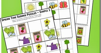 Spring Sudoku Puzzles for Kids
