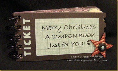Ticket Coupon book - cover khershberger