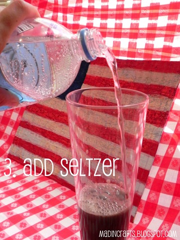 add seltzer water
