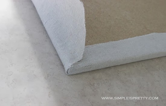 Make relief cuts in cloth and glue down