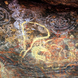 Aboriginal Cave Paintings Teach and Share Stories - Yulara, Australia