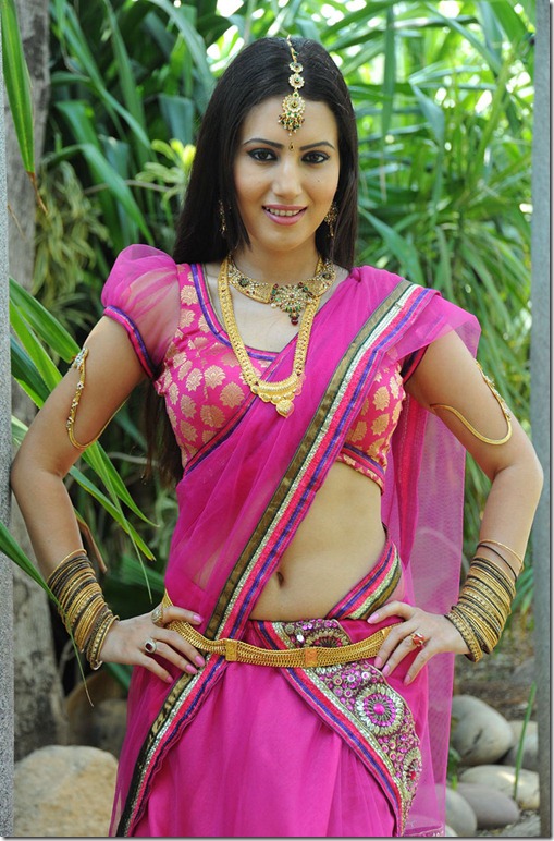 Anu Smruthi hot Photos in half saree at Heroine Movie launch