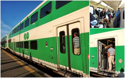 GO train collage