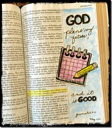 Bible Art Journaling Week 14 Jer 29-11