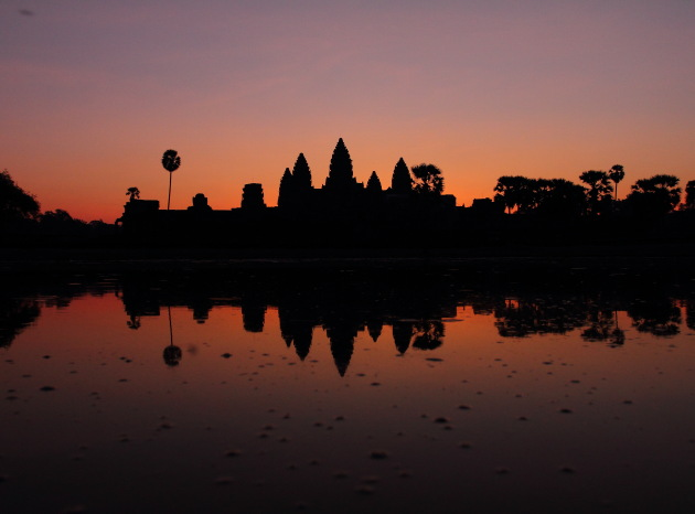 The famous Angkor Wat Sunrise, Cambodia