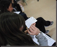 Haciendo la actividad de creación Haciendo la actividad de creación