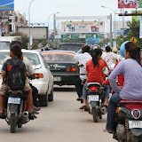 Crowded streets of Siem Reap