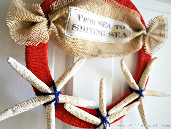 4th of July Starfish Wreath - From Sea to Shining Sea - by The Silly Pearl 4th of July Starfish Wreath - From Sea to Shining Sea - by The Silly Pearl