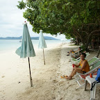 kühler Drink an der Beach direkt beim letzten Ankerplatz