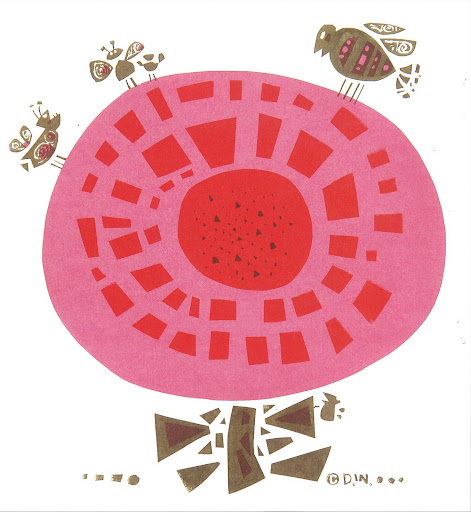 The flower in this print reminds me of bubblegum ice cream. Bugs on Flower 12x12 Serigraph 1965. The flower in this print reminds me of bubblegum ice cream. Bugs on Flower 12x12 Serigraph 1965.