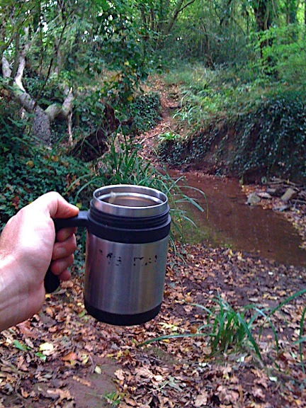 Hot tea by the brook...