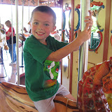 Bryan riding on the carousel at the Nashville Zoo 09032011a