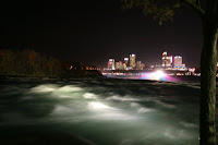American falls at night