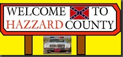HAZZARD COUNTY WELCOME SIGN
