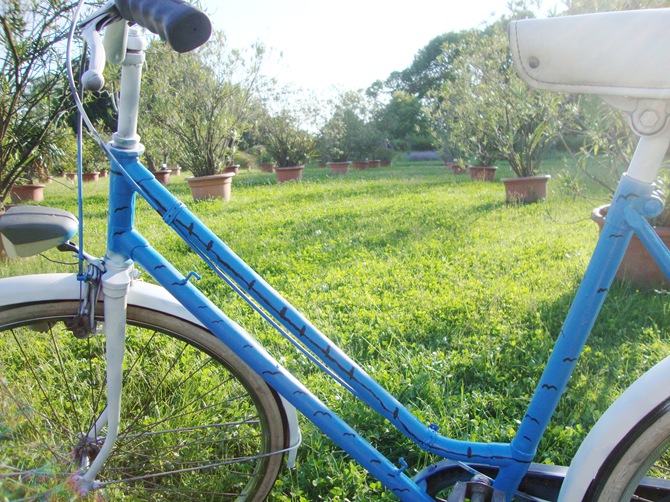 bike with birds bike with birds