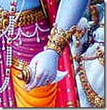 Krishna teaching Arjuna