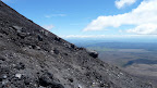 Abstieg vom Mt. Ngauruhoe (2287 m); Tongariro Northern Circuit, Tag 1.