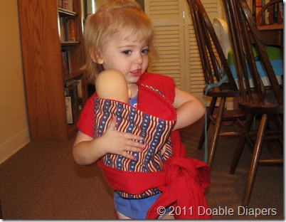 Elaine Wearing the Kozy Carrier