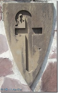 El escudo de la Colegiata de Roncesvalles