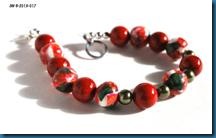 Red flower bracelet