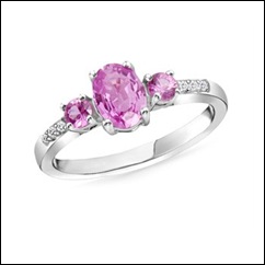 Oval-Pink-Sapphire-and-Diamond-Three-Stone-Ring Oval-Pink-Sapphire-and-Diamond-Three-Stone-Ring