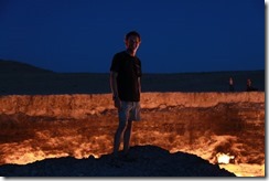 Simon at the Darvaza Gas Crater