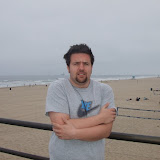 Shivering in the Cold at Huntington Beach