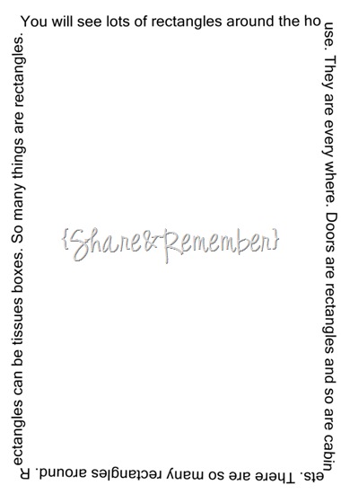 Rectangle poem