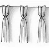 butterfly pleat drapery style