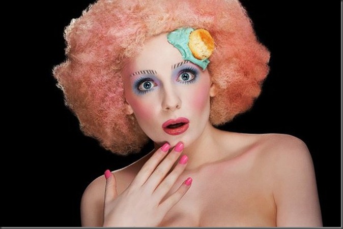 Face art Food Карла Пауэлл (Karla Powell) Face art Food Карла Пауэлл (Karla Powell) Face art,фейс-арт, визажист фотограф Photographer Рич Нинтон (Rich Hinton),Food Inspired Make-up & Hair Project,макияж и волосы различными продуктами питания,