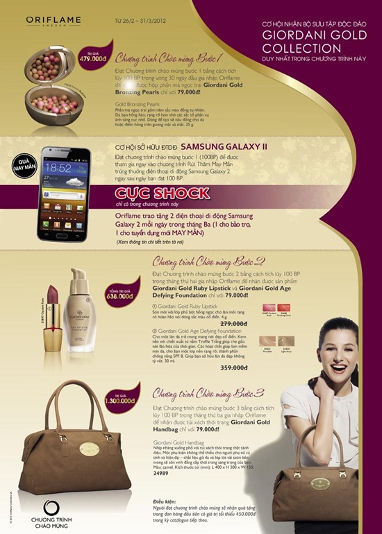 Oriflame 3-2012 Chuong Trinh Chao Mung Oriflame 3-2012 Chuong Trinh Chao Mung