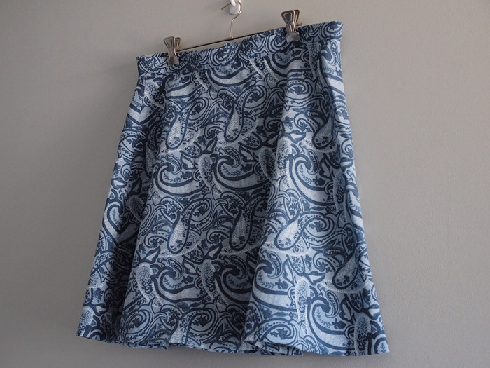 the finished skirt