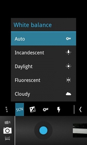 Camera-ICS-Android-Menu