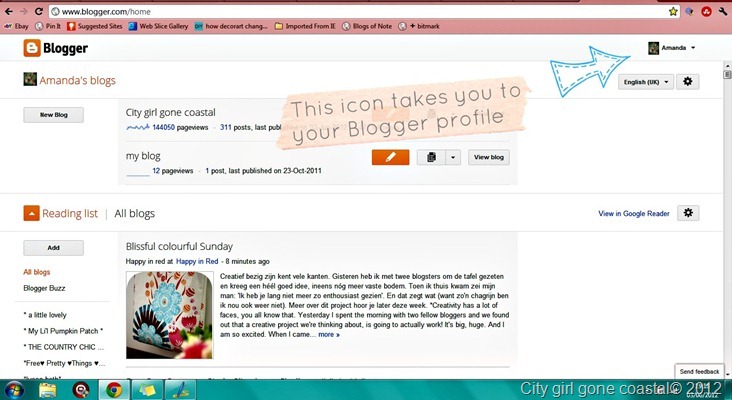 blogger dashboard