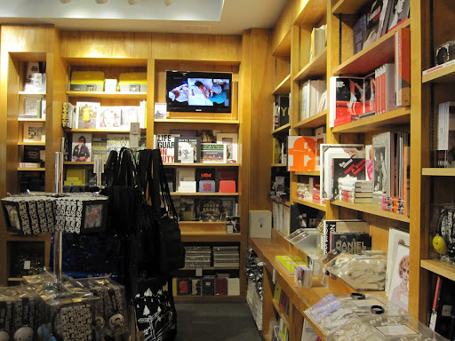 A view of the back of the store. You can also purchase some music as well as headphones.
