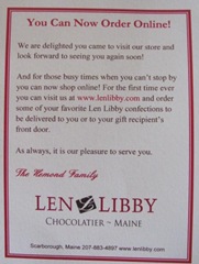 11.2011 Maine Len Libby chocolatier 11.2011 Maine Len Libby chocolatier