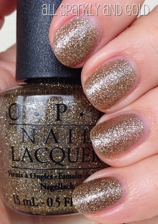 OPI All Sparkly and Gold 